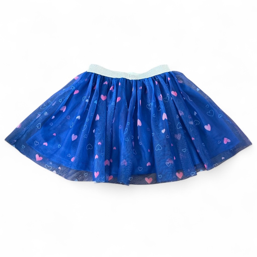 Disney Princess Girls Tutu Skirt 5T | Blue Mesh Toddler Party Dress-Up Outfit